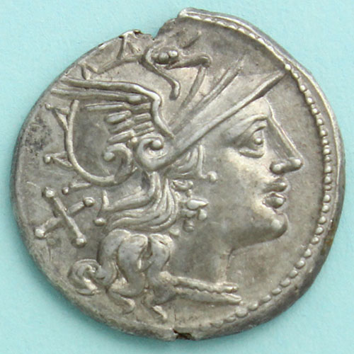 古代ローマのコイン 2,1ｇ 約15ｍｍ （1－9） - 貨幣
