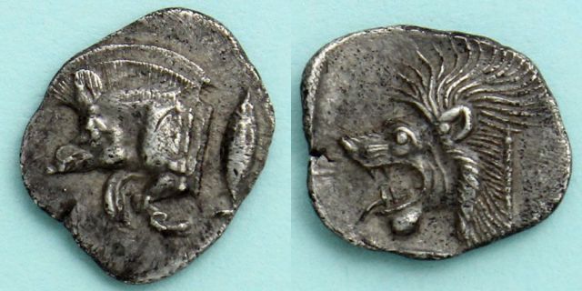 コインが好きで！ーフジタク談話室: 古代ギリシャの極小コインーオボル銀貨