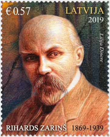 Rihards_Zariņš_2019_stamp_of_Latvia